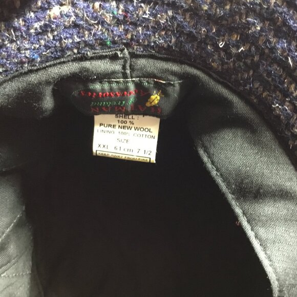 Hatman of Ireland Castlebar Walking 100% Wool Donegal Tweed Men's Hat 7 1/2 XXL - Picture 9 of 9
